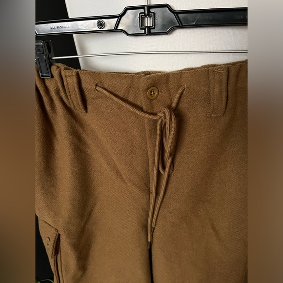 NWOT FREE PEOPLE Charli Wool Longline Cargo Shorts In Bronze Brown MRSP $148 - Picture 10 of 12
